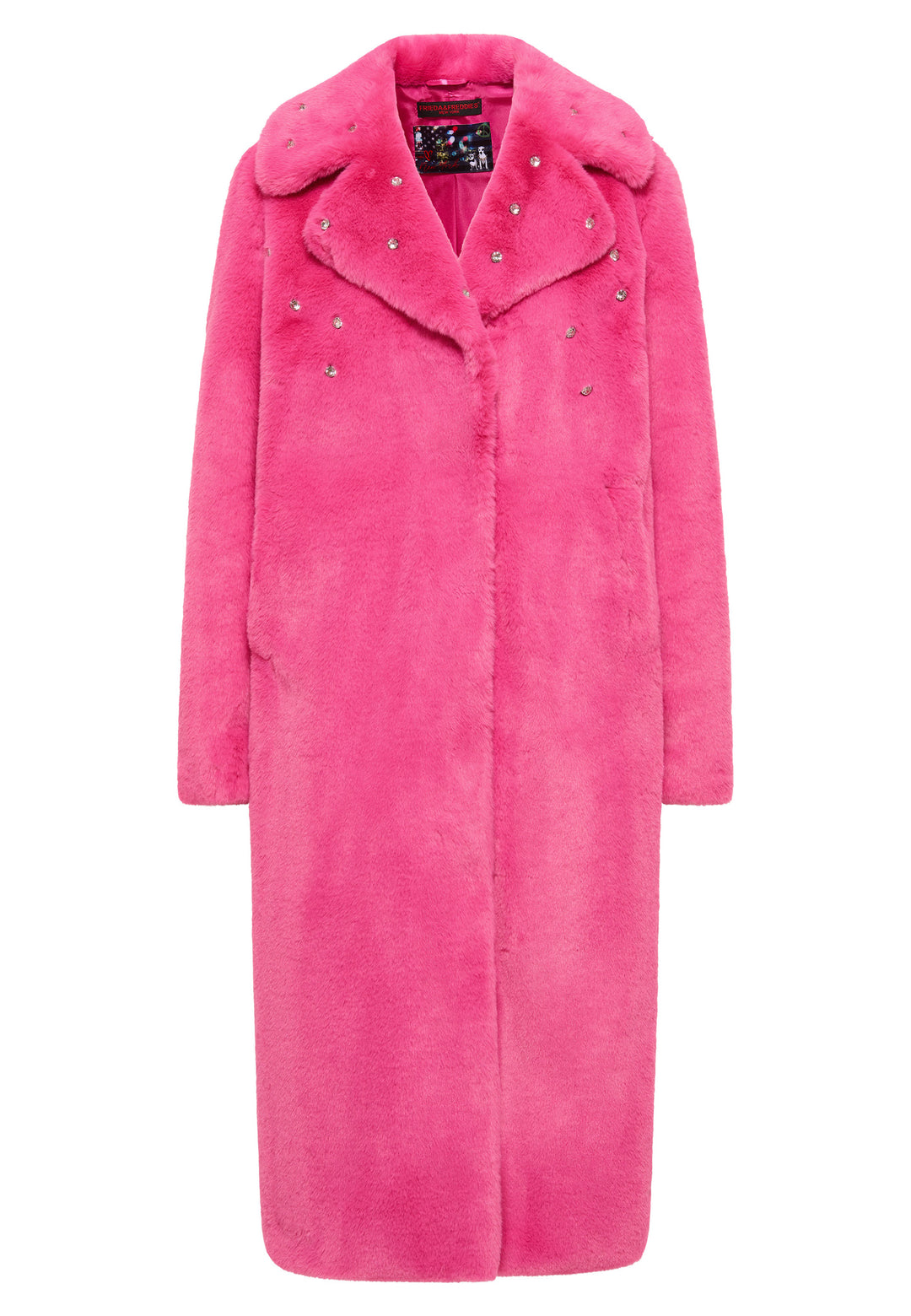 Fake Fur Mantel Foxy Pink