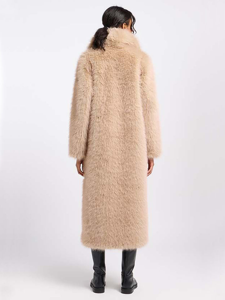 Fake Fur Mantel Moon-Lake in Beige