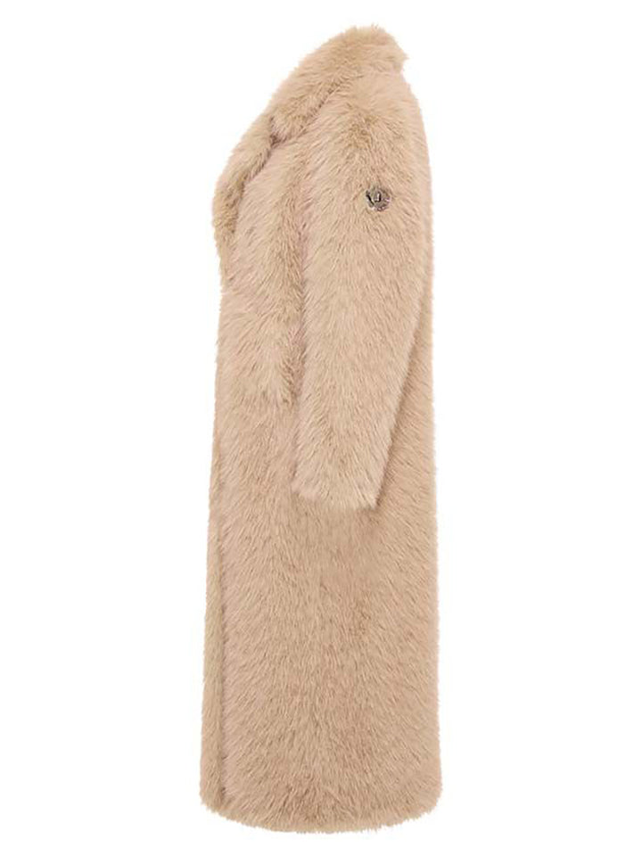 Fake Fur Mantel Moon-Lake in Beige