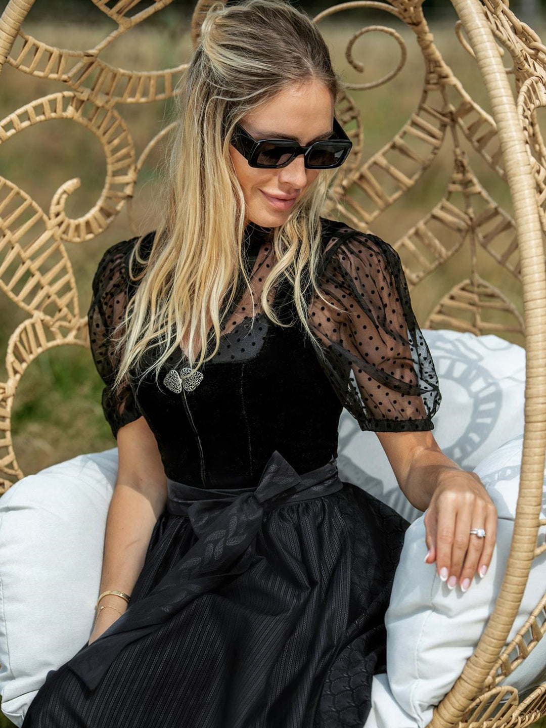 Dirndl Mönchsroth schwarz 75 cm