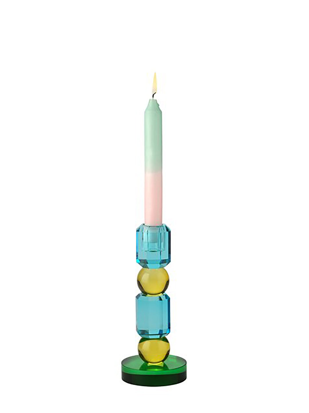 Kristallglas Kerzenhalter Sari 2 Kugeln