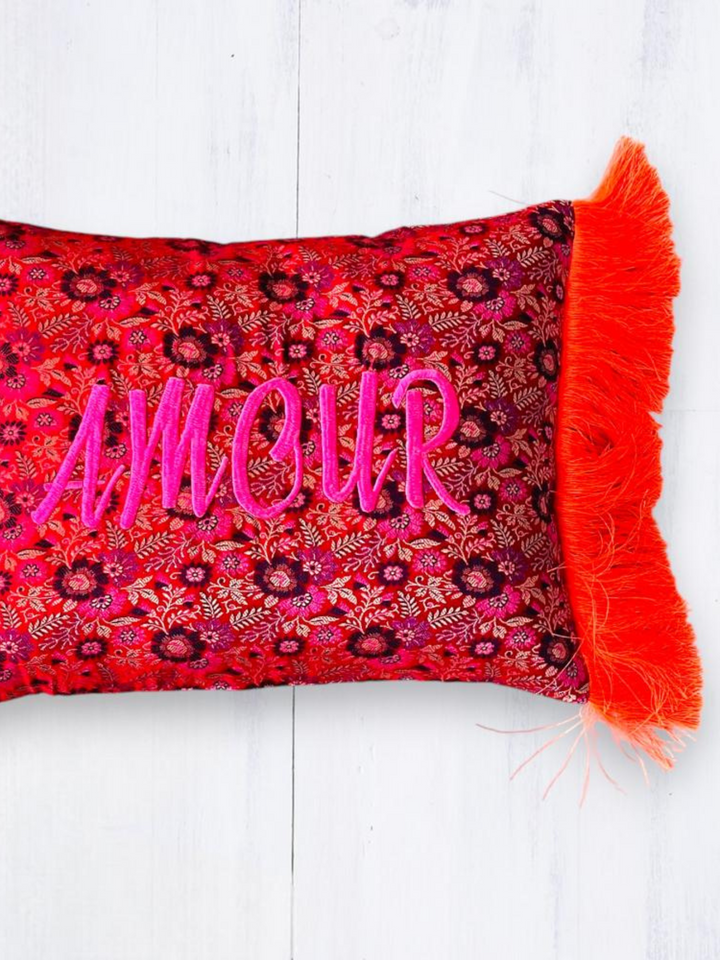 Kissen Brokat Amour 30x40