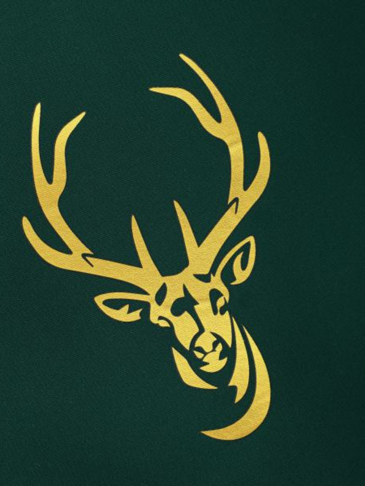 Tasche Cleo Hirsch in Dunkelgrün Gold