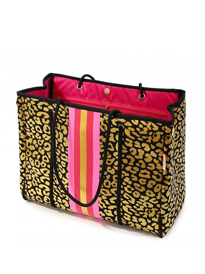 Neoprentasche Leo Schwarz Gold L