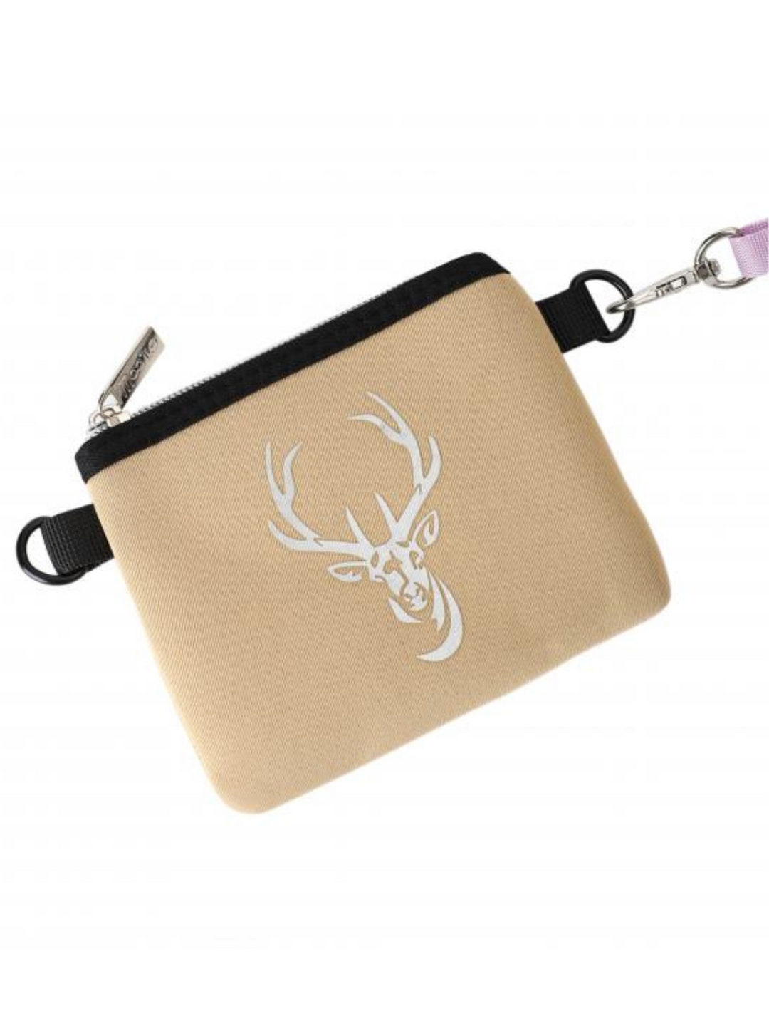 Tasche Cleo Hirsch in Beige Silber