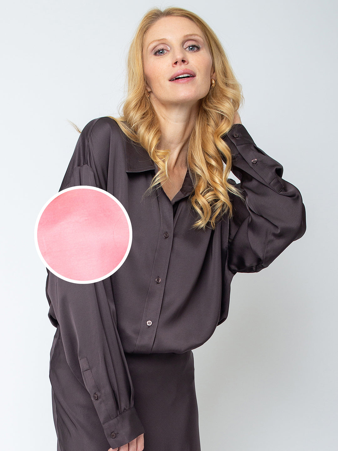 Oversized Hemdbluse Bubblegum