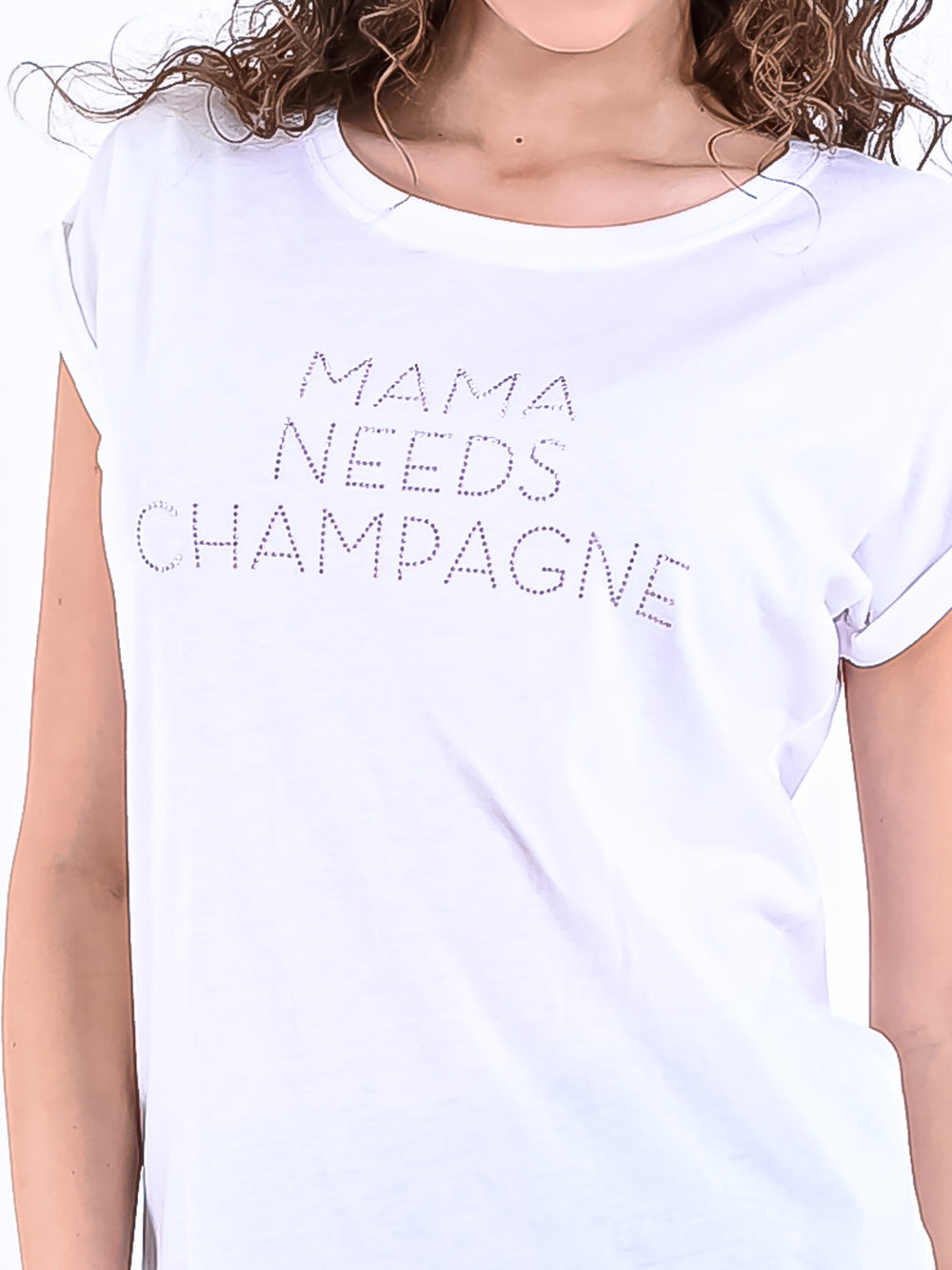 T-Shirt Studs "Mama needs Champagne"