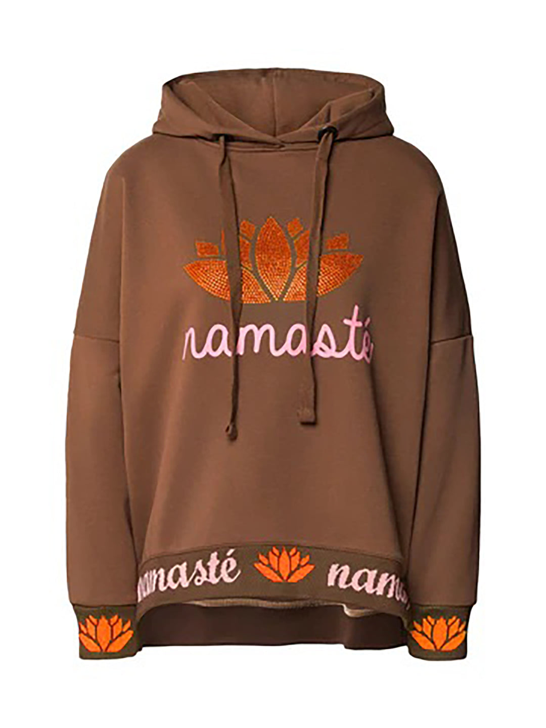 Hoodie Namasté Strass – Braun