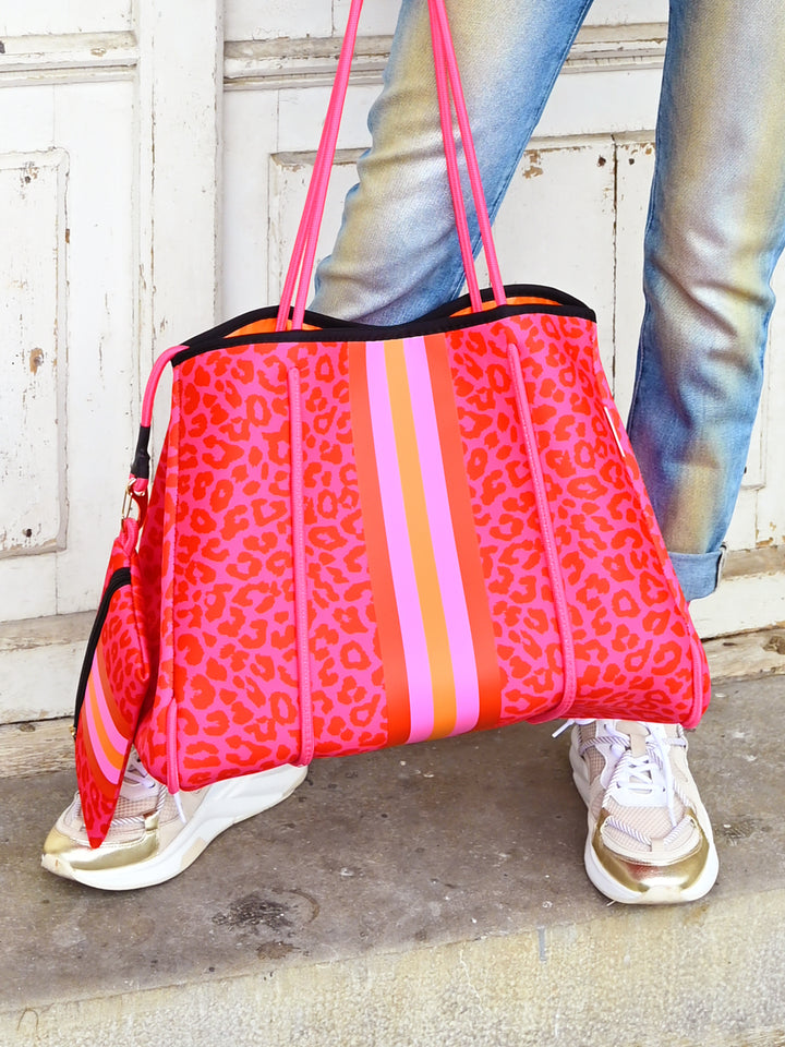 Neoprentasche Leo Pink L