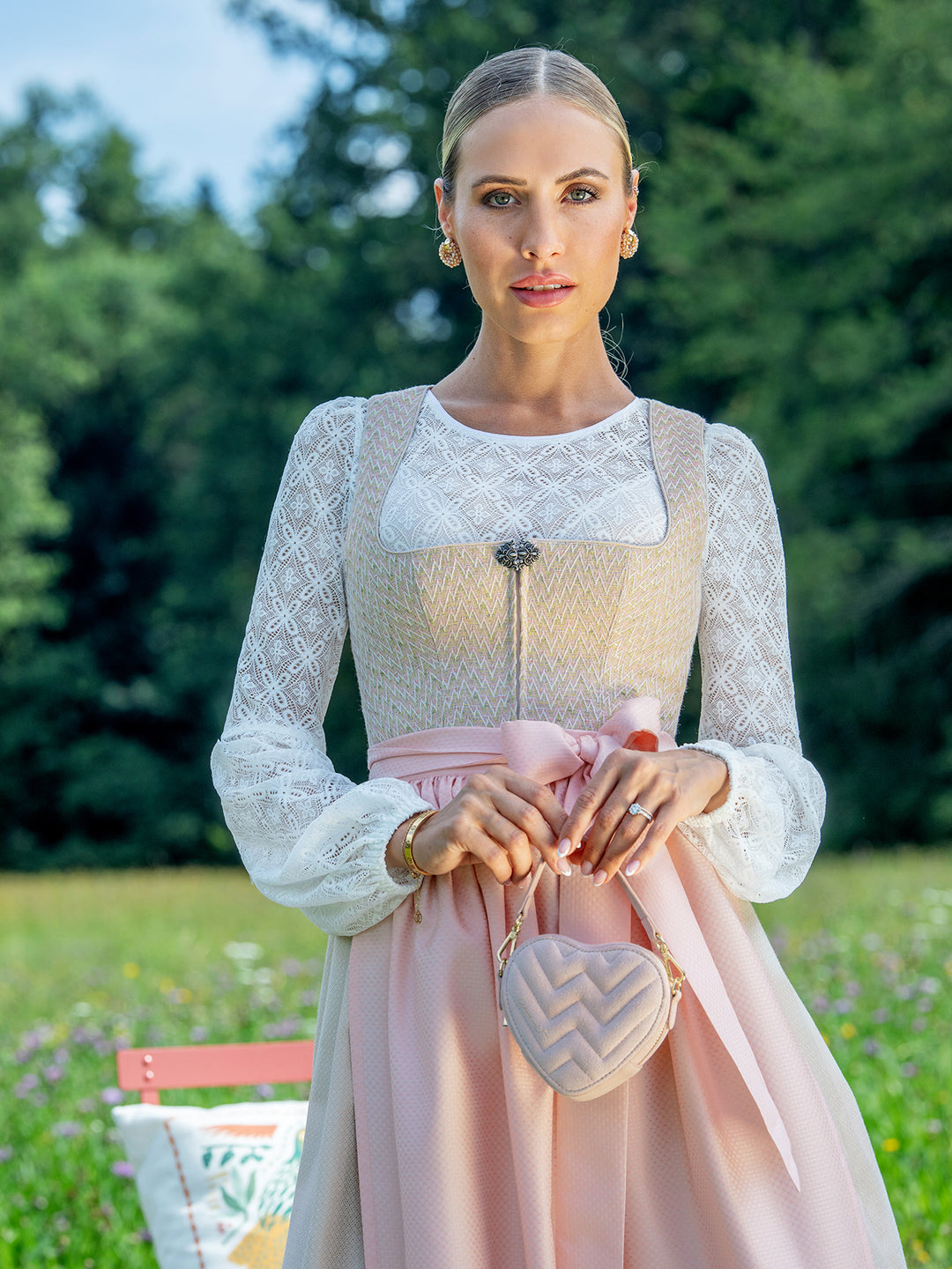 Dirndl Neuried Peach 70cm