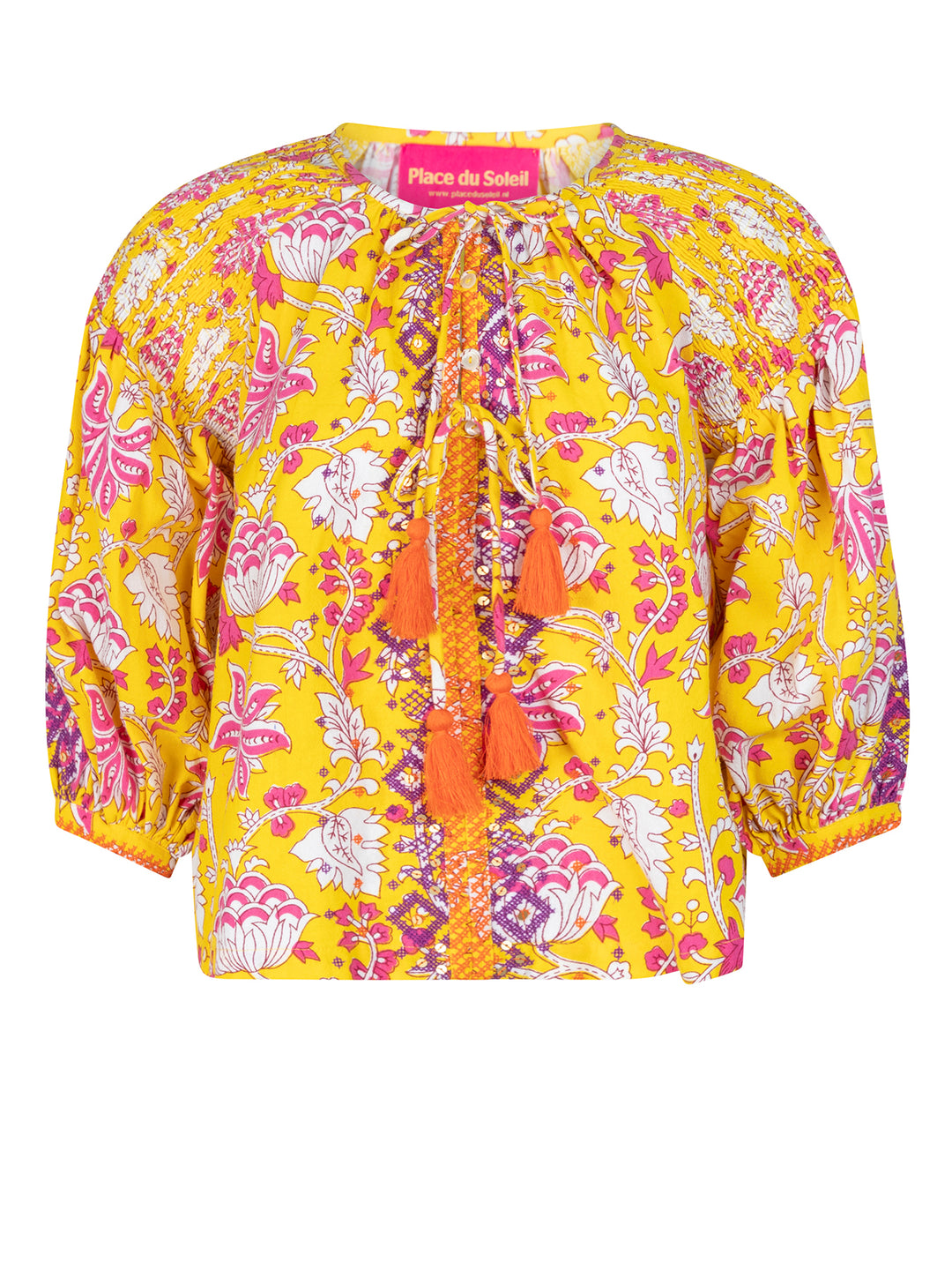Tunika Embroyed Bluse Yellow