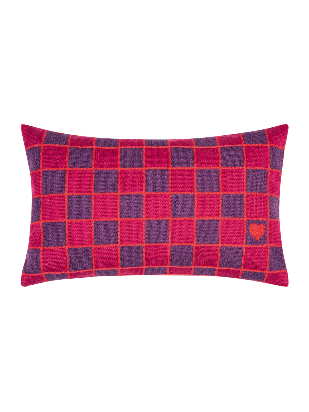 Kissenhülle Chess Pink-Violet