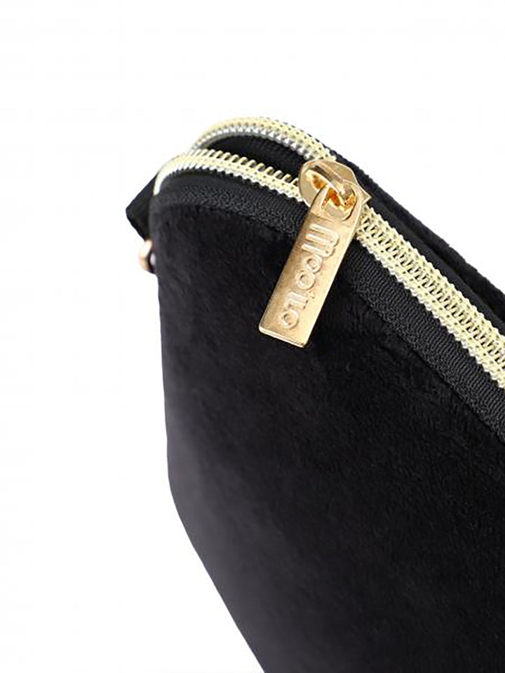 Ballerina Slipper Plüsch Schwarz