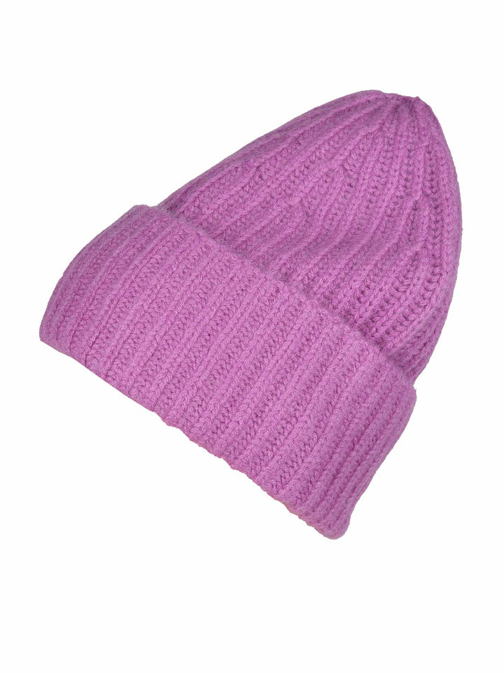 Kaschmir Ribbon Beanie Lila