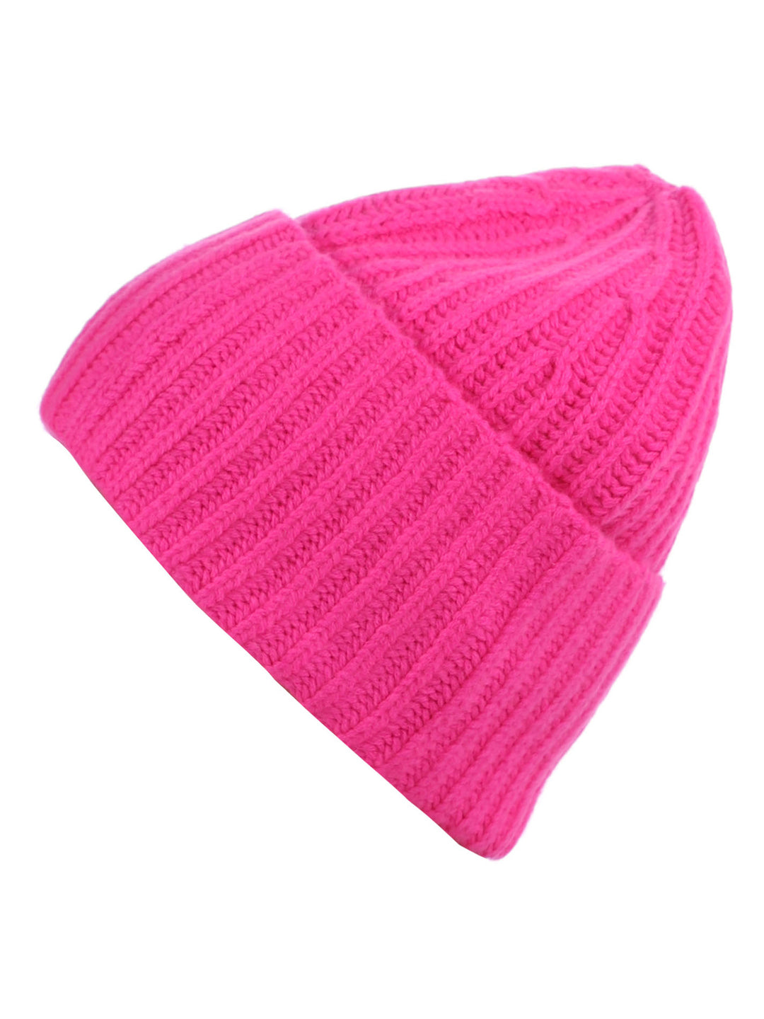 Kaschmir Ribbon Beanie Neon Pink