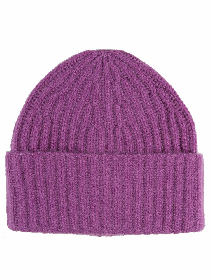 Kaschmir Ribbon Beanie Lila