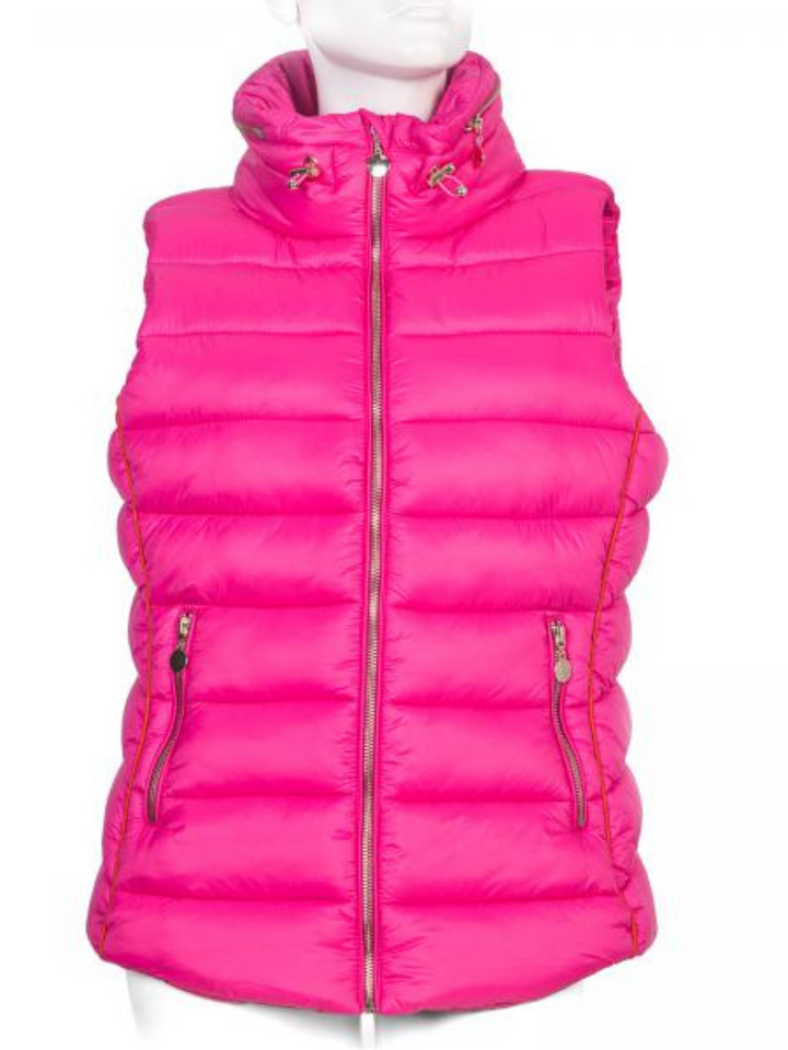 Weste in Pink Leo Print