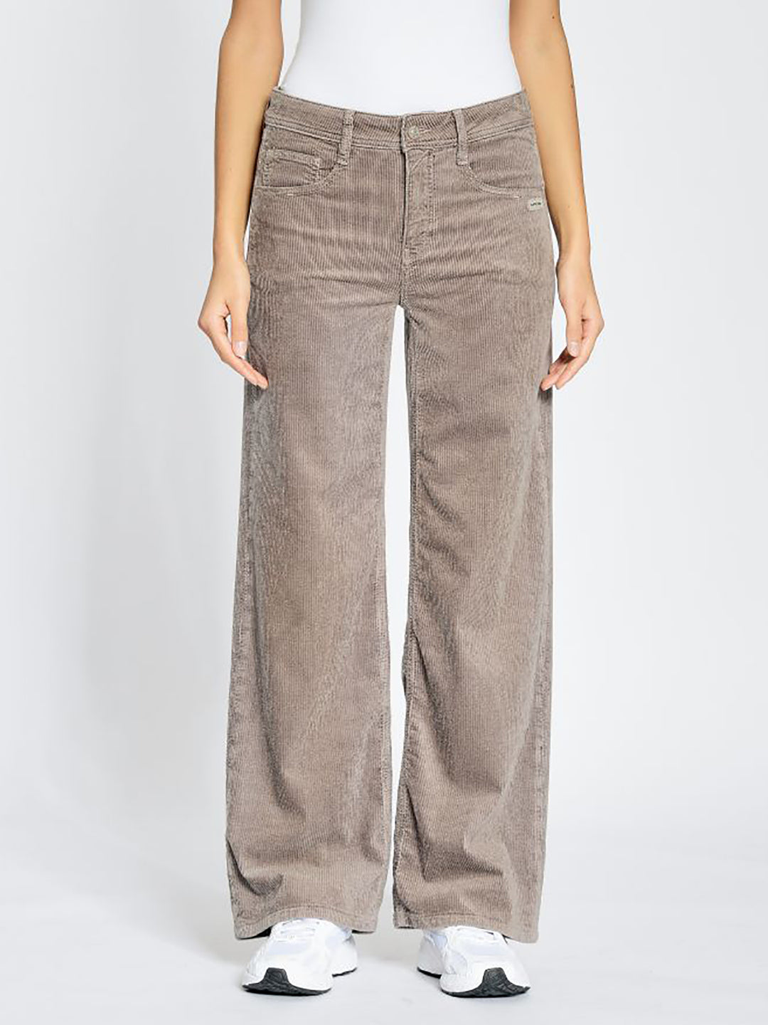 Cordhose Amelie Wide Taupe