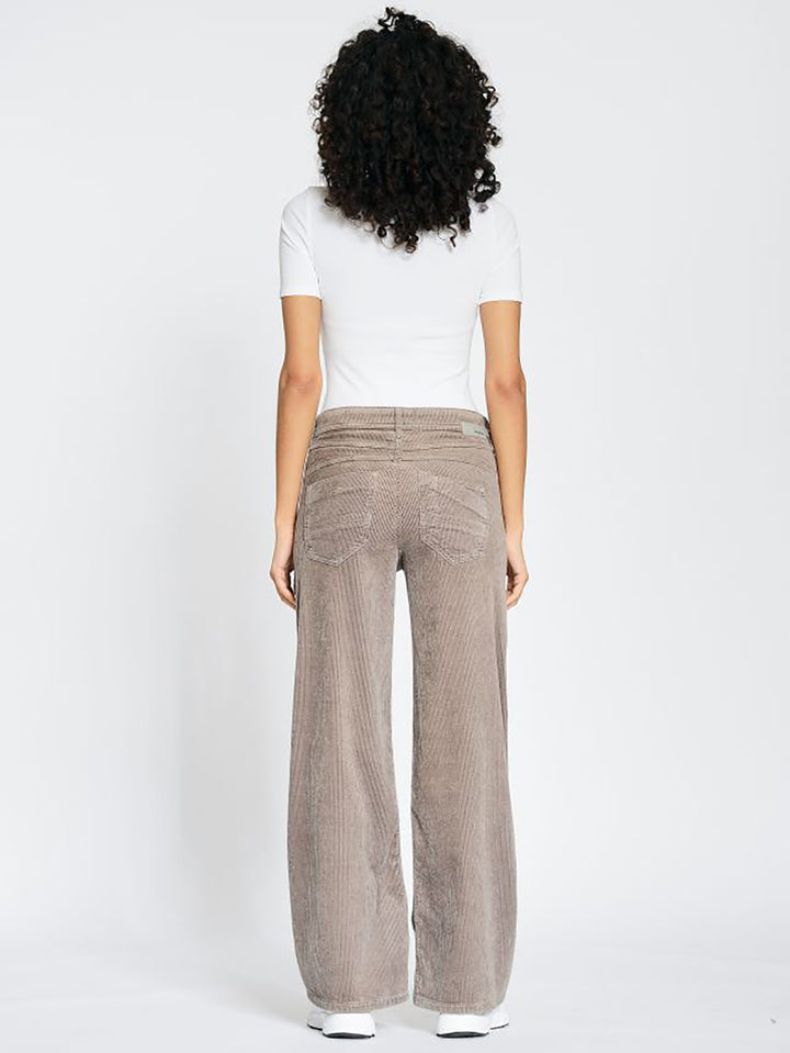 Cordhose Amelie Wide Taupe