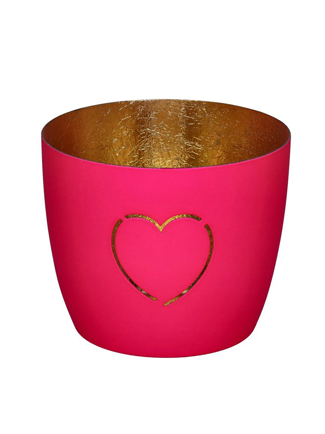 Windlicht Madras Herz Hot Pink