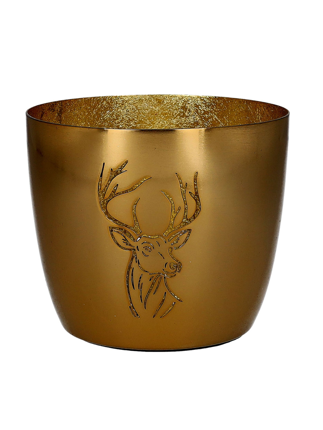 Windlicht Madras Hirsch Gold