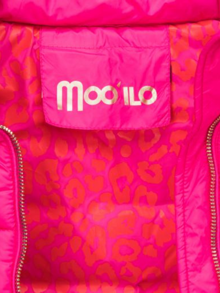 Weste in Pink Leo Print