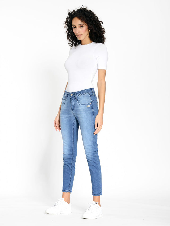 Jeans Amelie Cropped Glam Blue