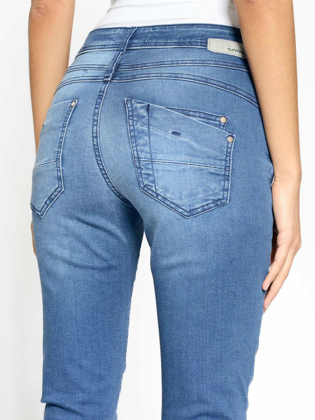 Jeans Amelie Cropped Glam Blue