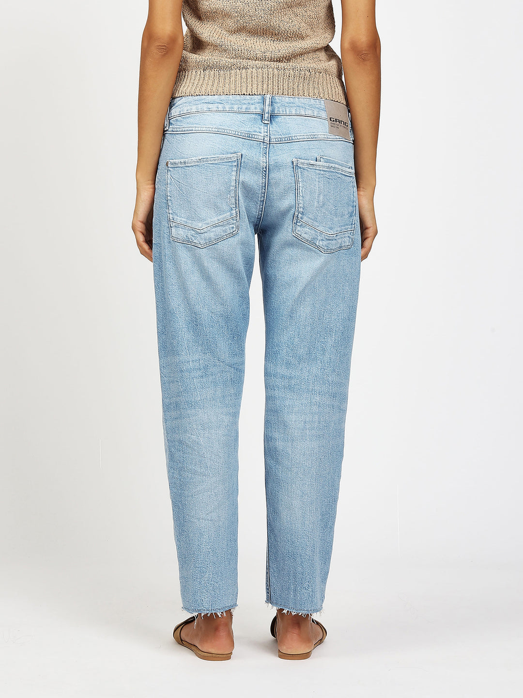 Jeans Nadia Cropped Boyfriend Fit Light Blue Repair