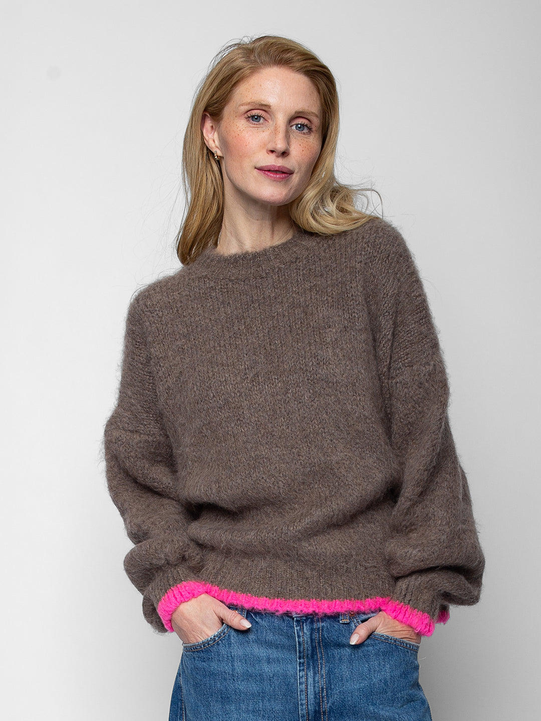 Strickpullover Taupe