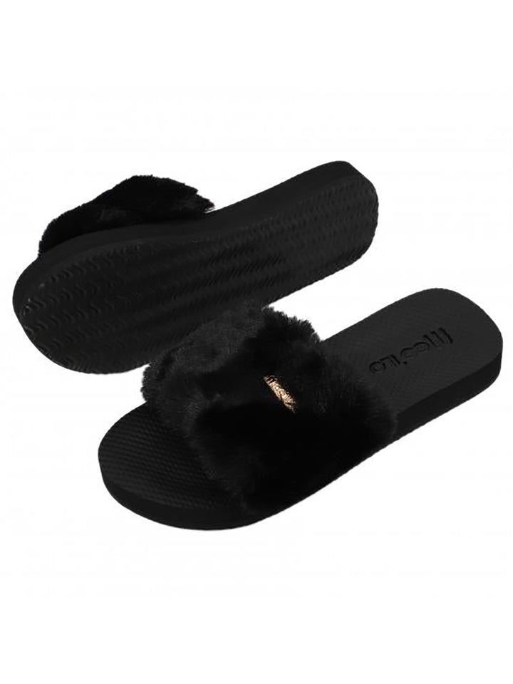 Schuh Teddy Schwarz mit Teddy Clutch