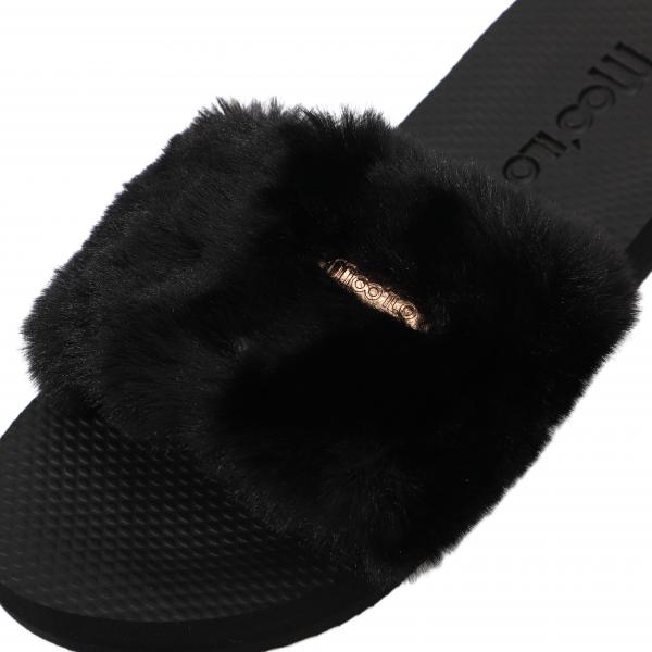 Schuh Teddy Schwarz mit Teddy Clutch