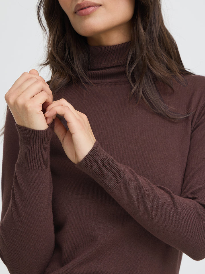 Rollkragenpullover Bymmorla Braun