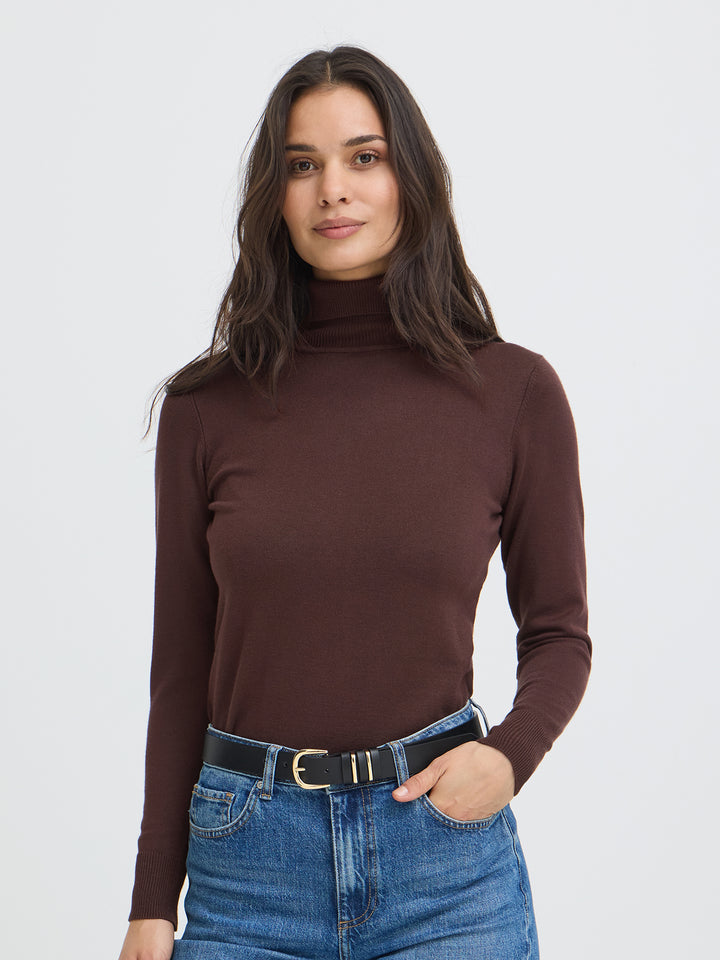 Rollkragenpullover Bymmorla Braun