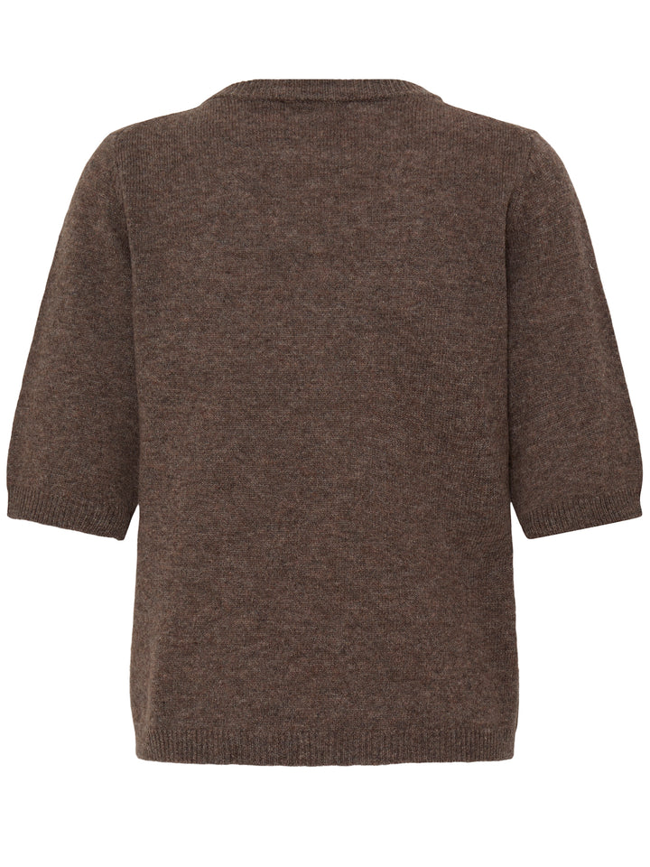 Strickpullover Halbarm Byosanna Braun