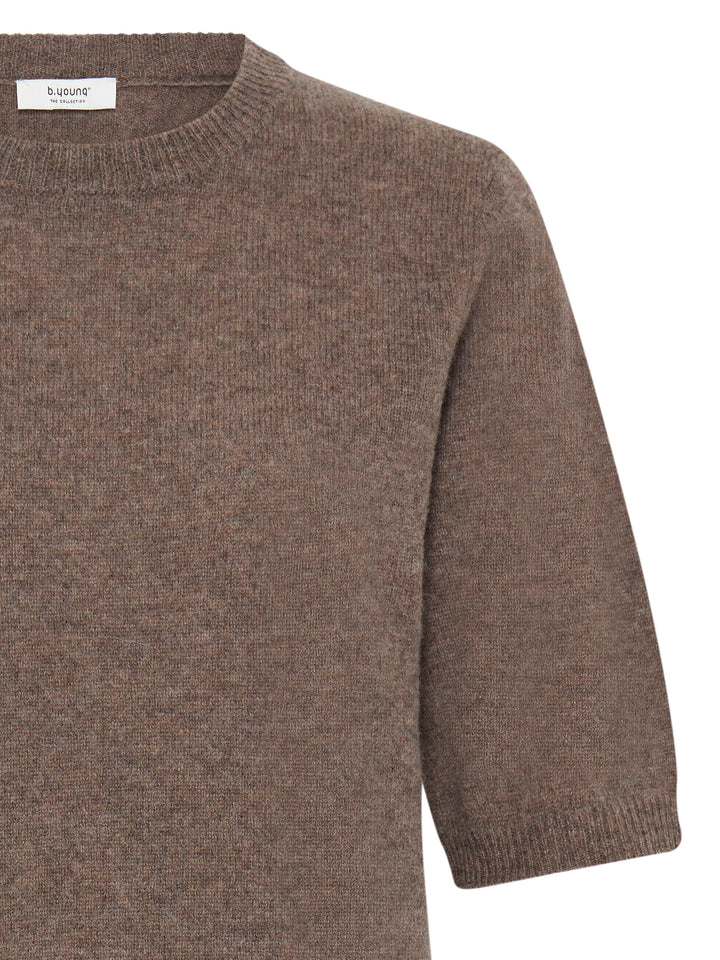Strickpullover Halbarm Byosanna Braun