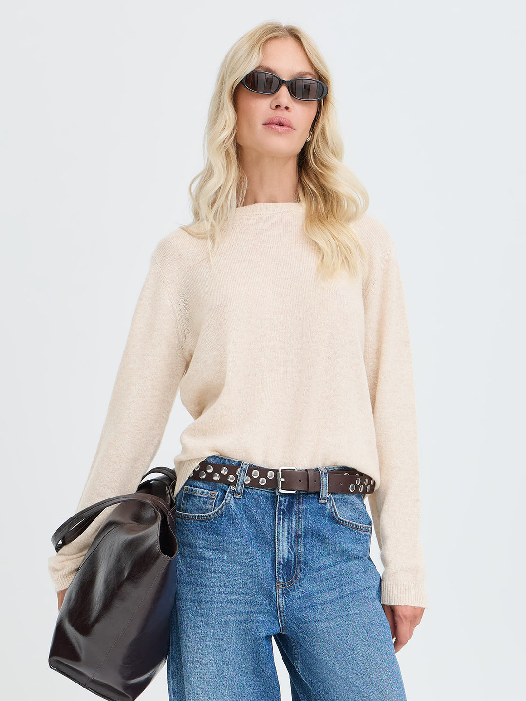 Strickpullover Byosanna Beige