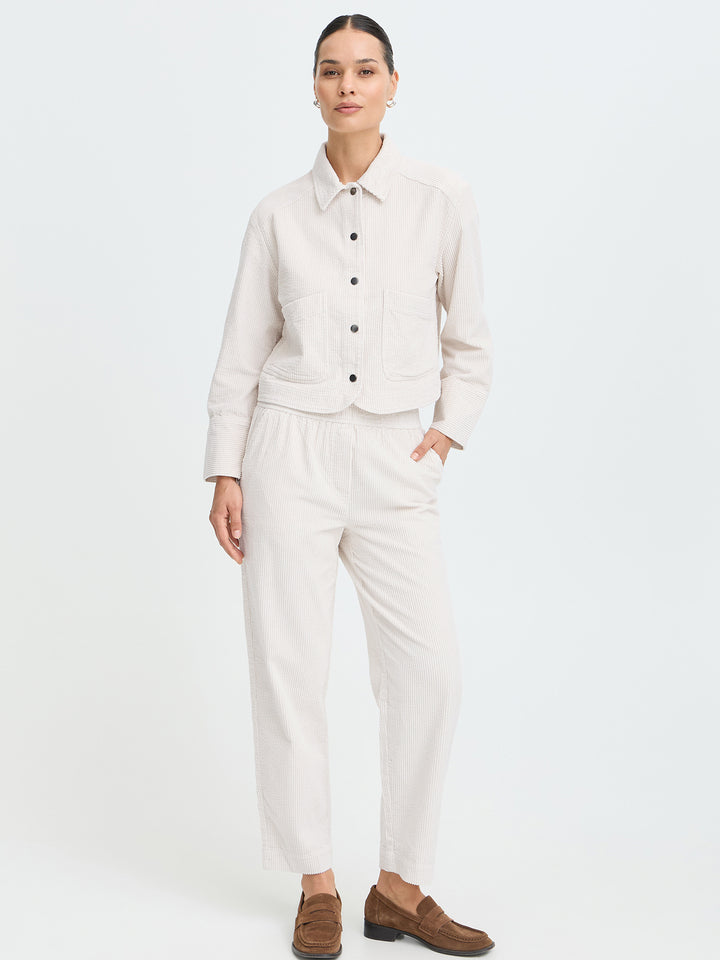 Cordschlupfhose Bydixian Creme