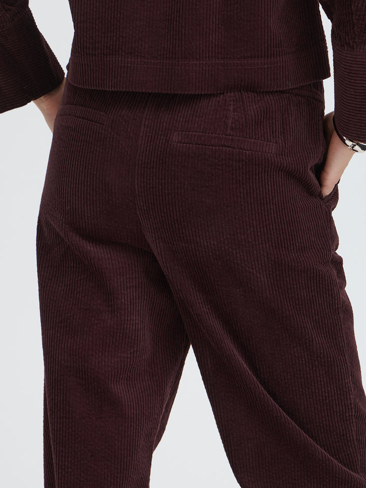 Cordschlupfhose Bydixian Marone