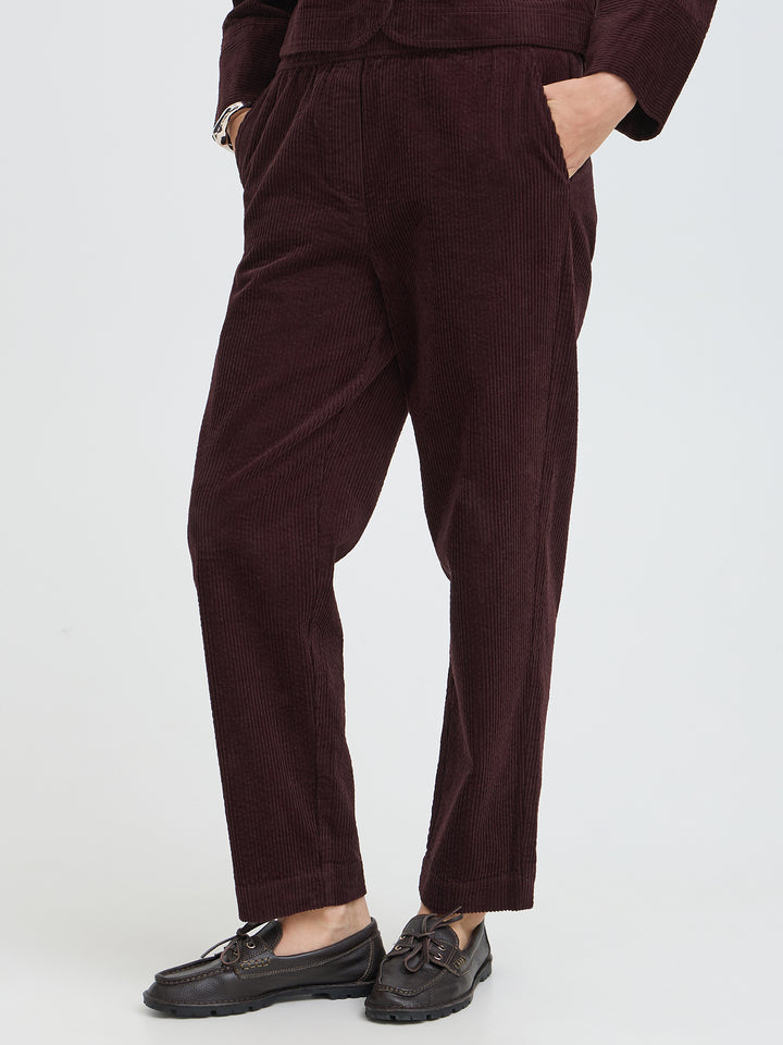 Cordschlupfhose Bydixian Marone