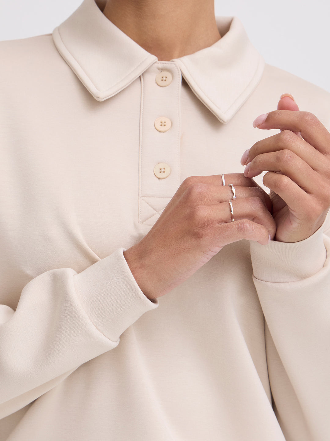 Polo Sweat Bypusti Creme