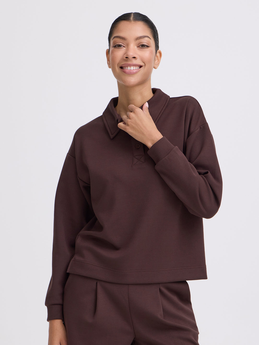 Polo Sweat Bypusti Braun