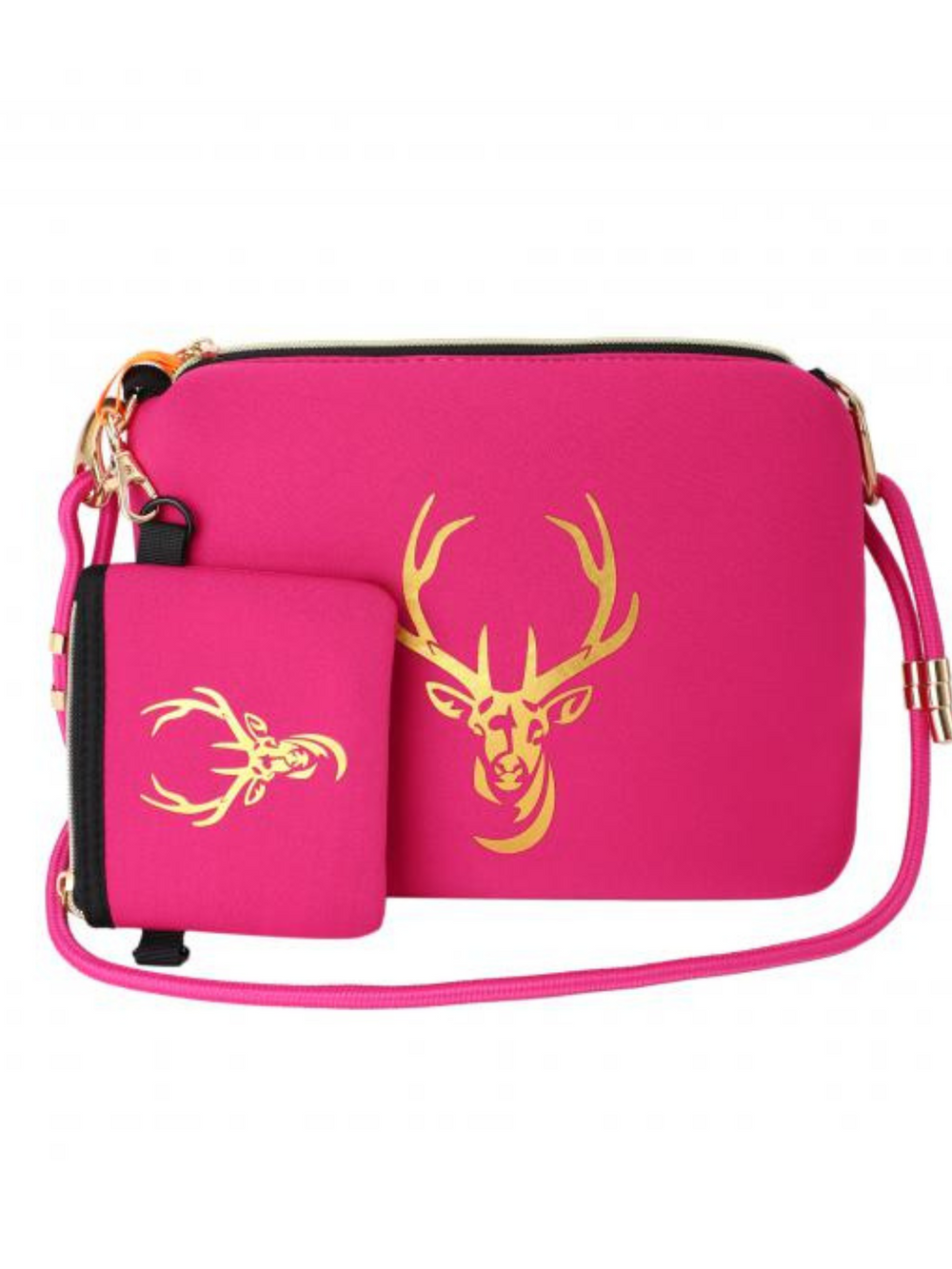 Tasche Cleo Hirsch in Pink Gold