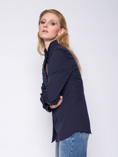 Slim Fit Bluse Enrica23 Navy
