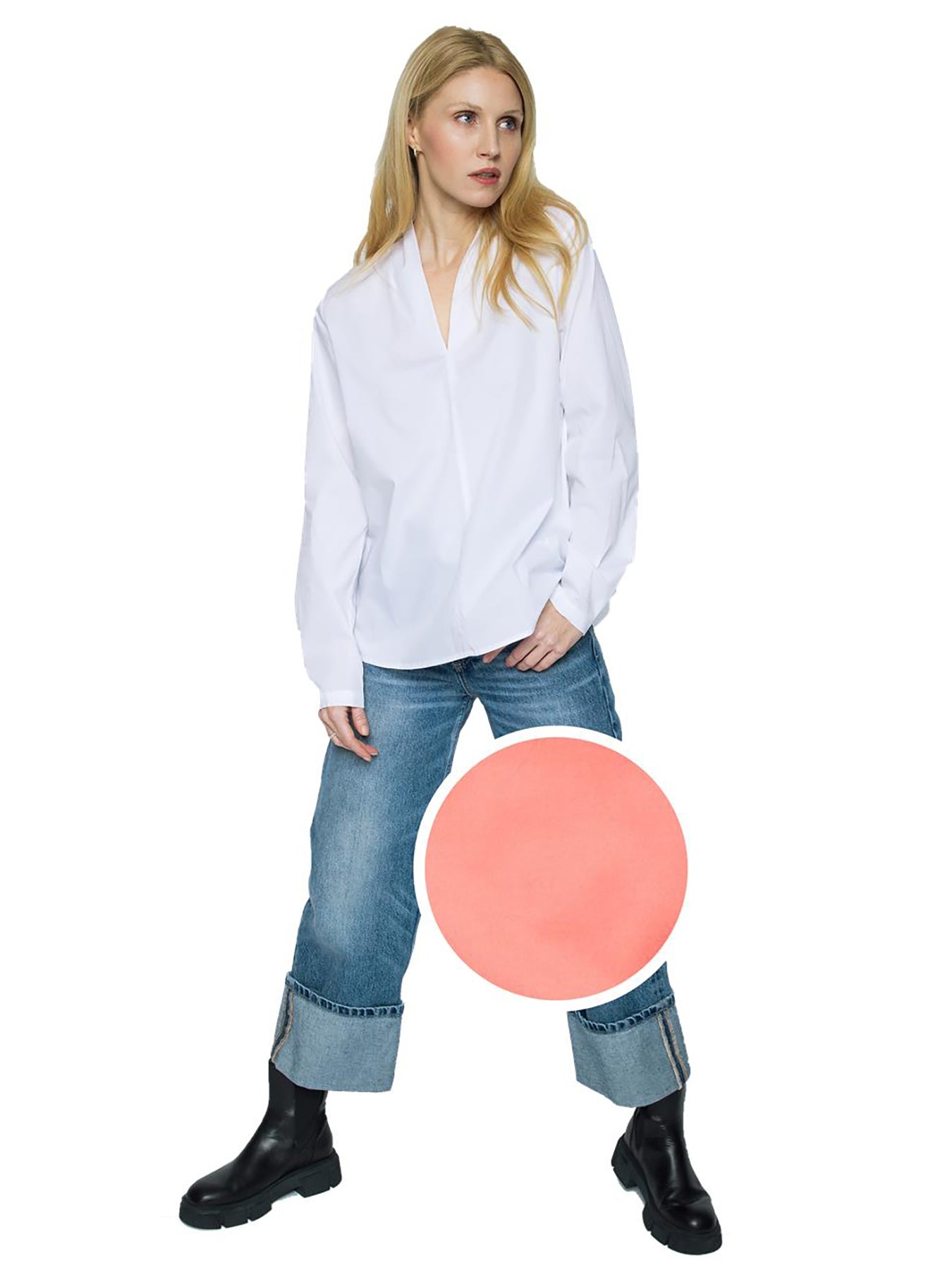 Shirtbluse Koralle
