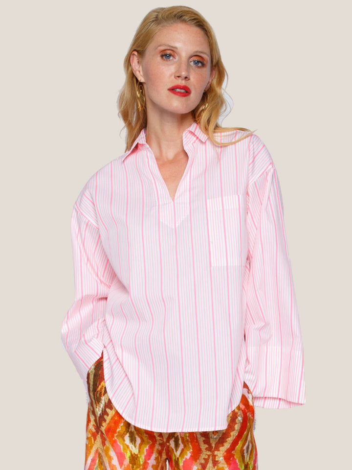 Shirtbluse Simonton Neon Stripes