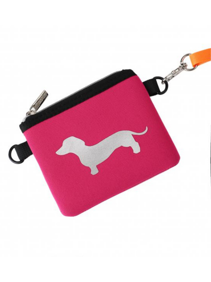 Tasche Cleo Dackel in Pink Silber