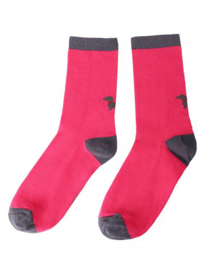 Socken Dackel Pink