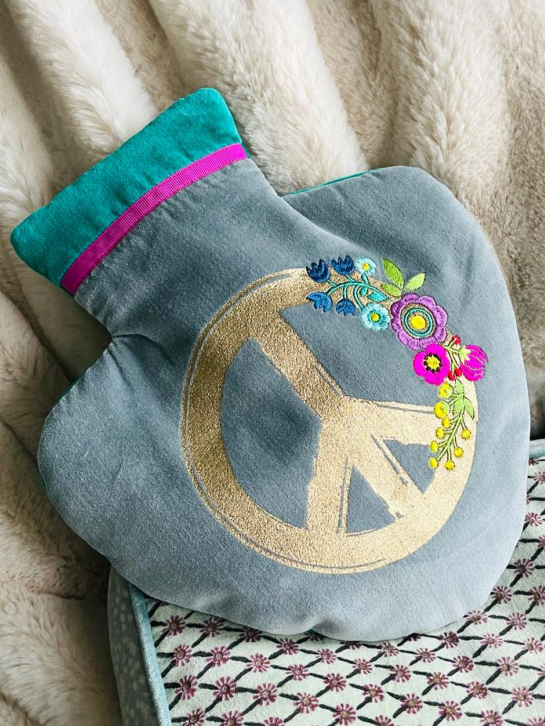 Wärmflasche Herz Peacesign 22

