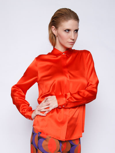 Seidenbluse Jule23 Red